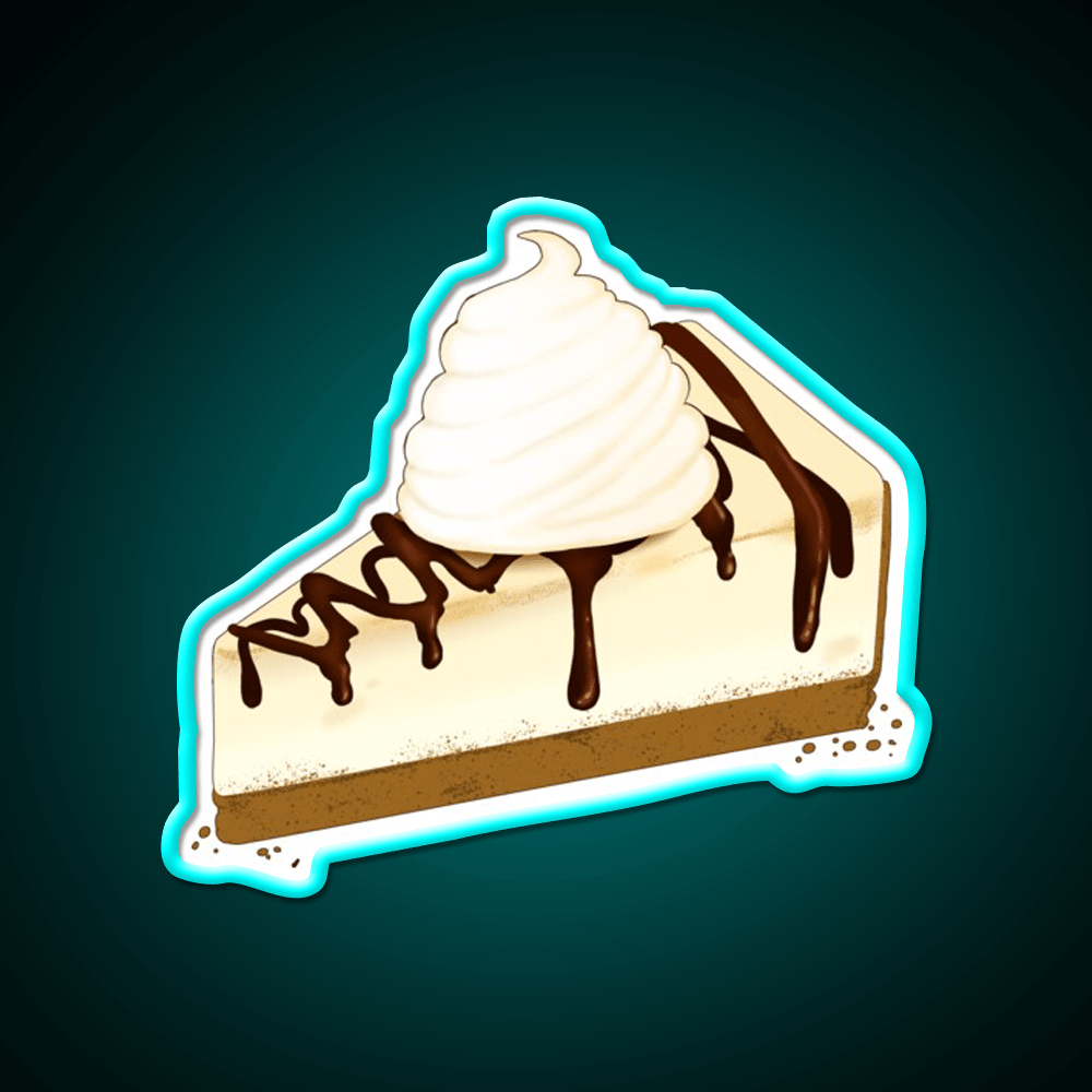 Chocolate Drizzle Cheesecake Snack Food Led Neon Sign Rgb Color - Shineneon