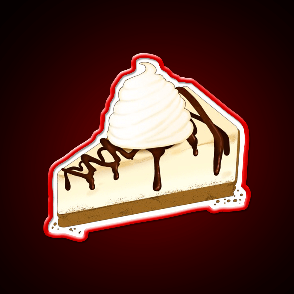Chocolate Drizzle Cheesecake Snack Food Led Neon Sign Rgb Color - Shineneon