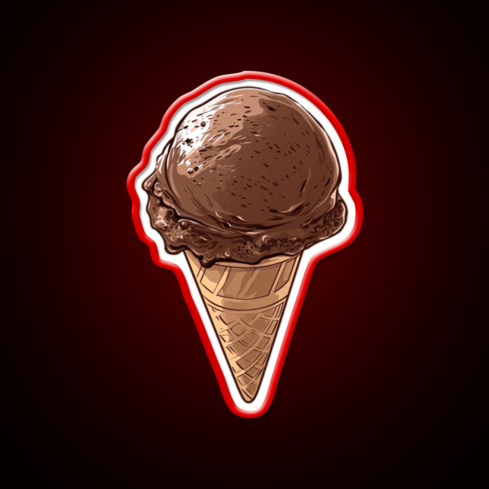 Chocolate Ice Cream Snack Food Led Neon Sign Rgb Color - Shineneon