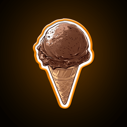 Chocolate Ice Cream Snack Food Led Neon Sign Rgb Color - Shineneon