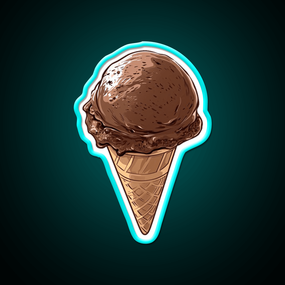 Chocolate Ice Cream Snack Food Led Neon Sign Rgb Color - Shineneon