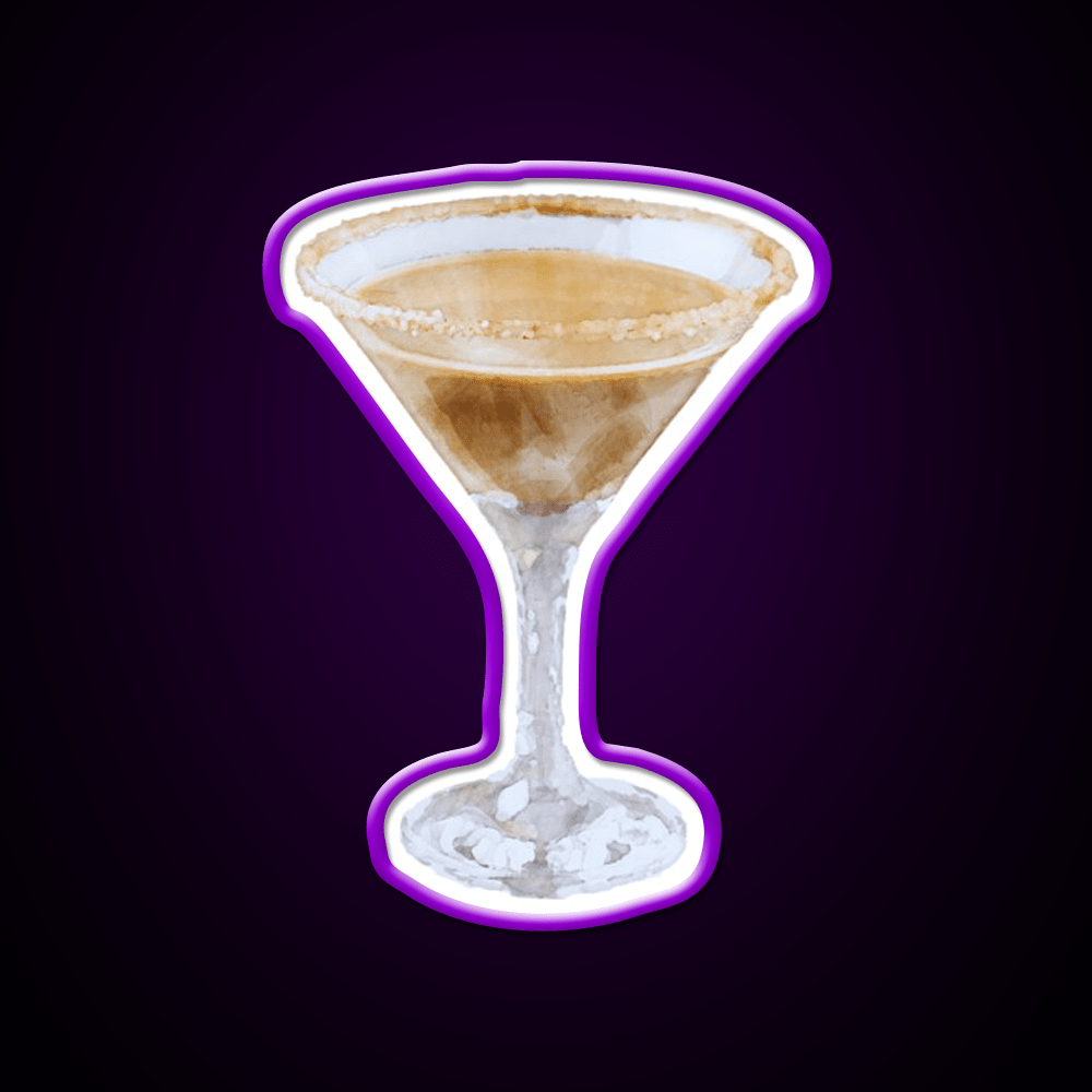 Chocolate Martini Cocktail Bar Decor Led Neon Sign Rgb Color - Shineneon