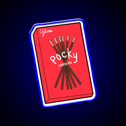 Chocolate Pocky Snack Food Led Neon Sign For Food Counter Rgb Color - Shineneon
