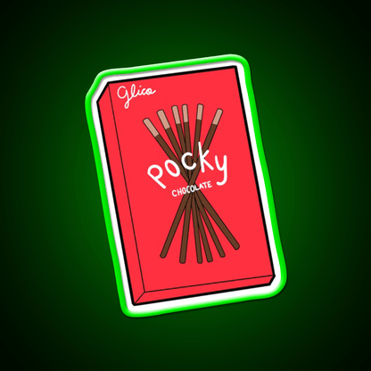 Chocolate Pocky Snack Food Led Neon Sign For Food Counter Rgb Color - Shineneon