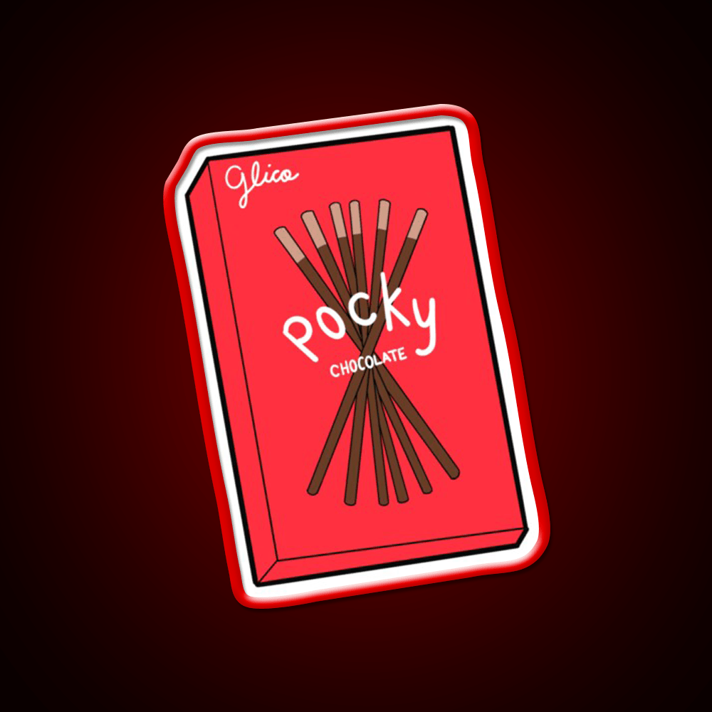 Chocolate Pocky Snack Food Led Neon Sign For Food Counter Rgb Color - Shineneon