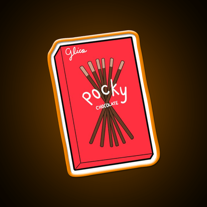 Chocolate Pocky Snack Food Led Neon Sign For Food Counter Rgb Color - Shineneon