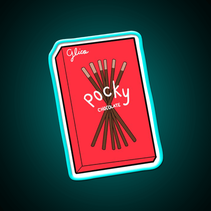 Chocolate Pocky Snack Food Led Neon Sign For Food Counter Rgb Color - Shineneon