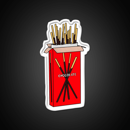 Chocolate Pocky Snack Food Led Neon Sign For Snack Room Rgb Color - Shineneon