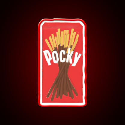 Chocolate Pocky Snack Food Led Neon Sign Rgb Color - Shineneon