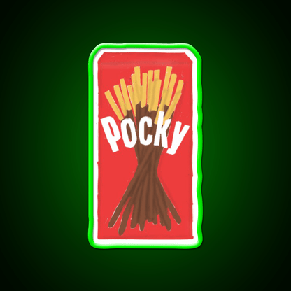 Chocolate Pocky Snack Food Led Neon Sign Rgb Color - Shineneon