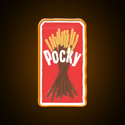 Chocolate Pocky Snack Food Led Neon Sign Rgb Color - Shineneon