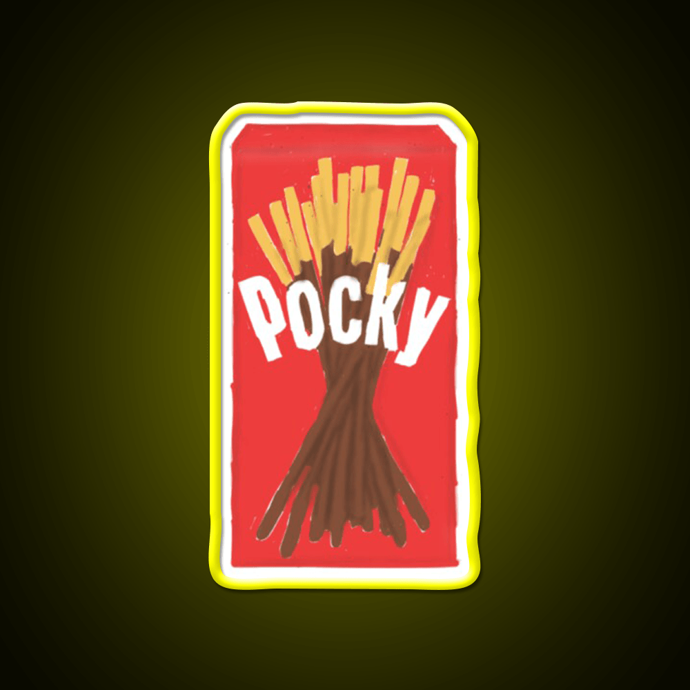 Chocolate Pocky Snack Food Led Neon Sign Rgb Color - Shineneon