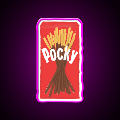 Chocolate Pocky Snack Food Led Neon Sign Rgb Color - Shineneon