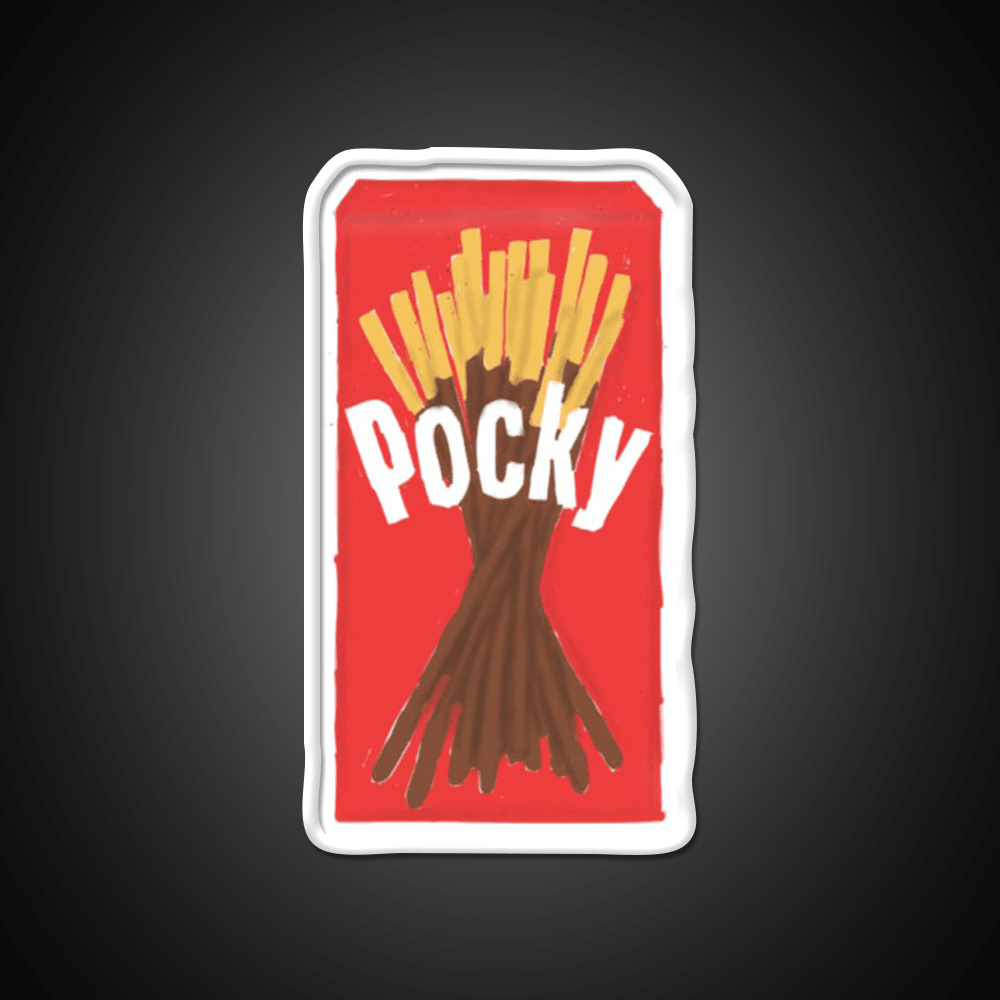 Chocolate Pocky Snack Food Led Neon Sign Rgb Color - Shineneon