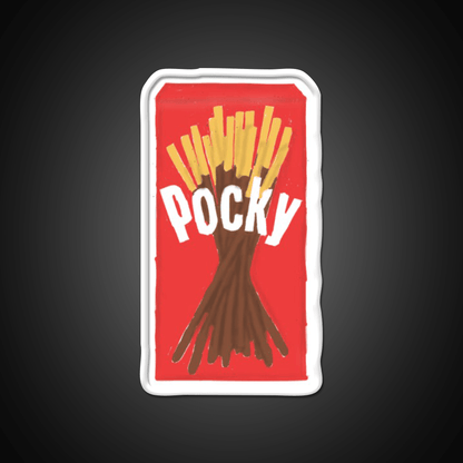 Chocolate Pocky Snack Food Led Neon Sign Rgb Color - Shineneon