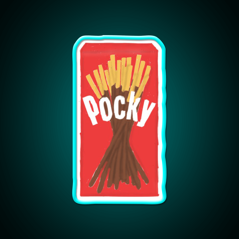 Chocolate Pocky Snack Food Led Neon Sign Rgb Color - Shineneon