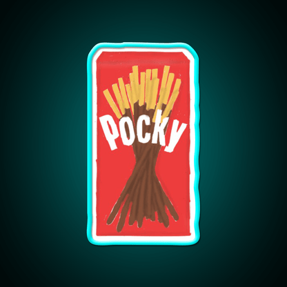 Chocolate Pocky Snack Food Led Neon Sign Rgb Color - Shineneon