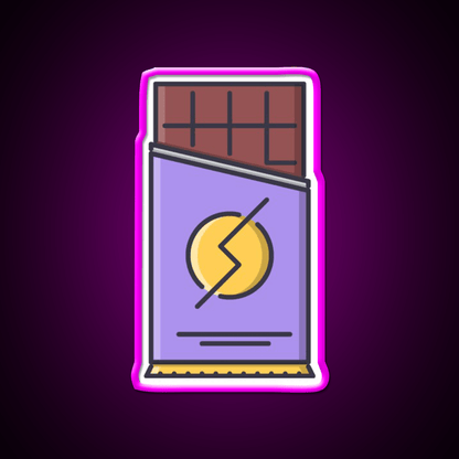 Chocolate Snack Food Led Neon Sign For Snack Room Rgb Color - Shineneon