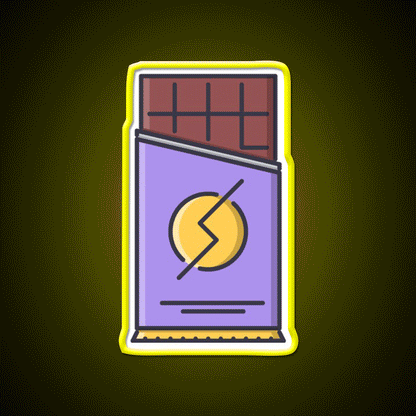 Chocolate Snack Food Led Neon Sign For Snack Room Rgb Color - Custom LED neon sign front view
