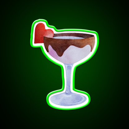 Chocolate Strawberry Martini Cocktail Bar Decor Led Neon Sign Rgb Color - LED neon sign view 8