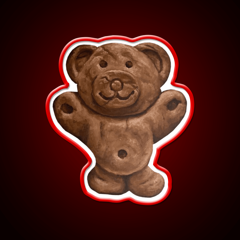 Chocolate Tiny Teddy Snack Food Led Neon Sign Rgb Color - Shineneon