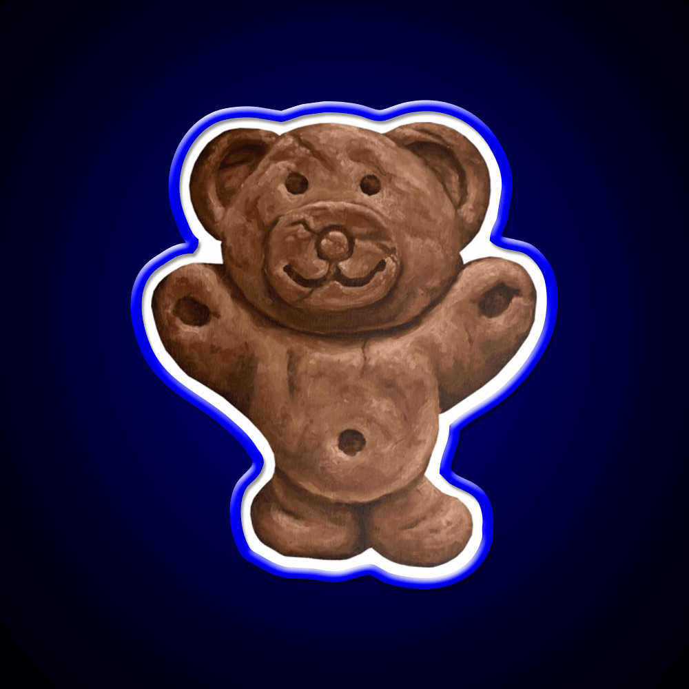 Chocolate Tiny Teddy Snack Food Led Neon Sign Rgb Color - Shineneon