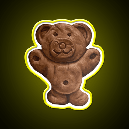 Chocolate Tiny Teddy Snack Food Led Neon Sign Rgb Color - Shineneon