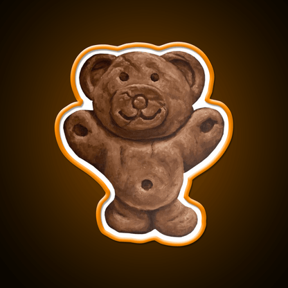 Chocolate Tiny Teddy Snack Food Led Neon Sign Rgb Color - Shineneon