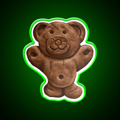 Chocolate Tiny Teddy Snack Food Led Neon Sign Rgb Color - Shineneon