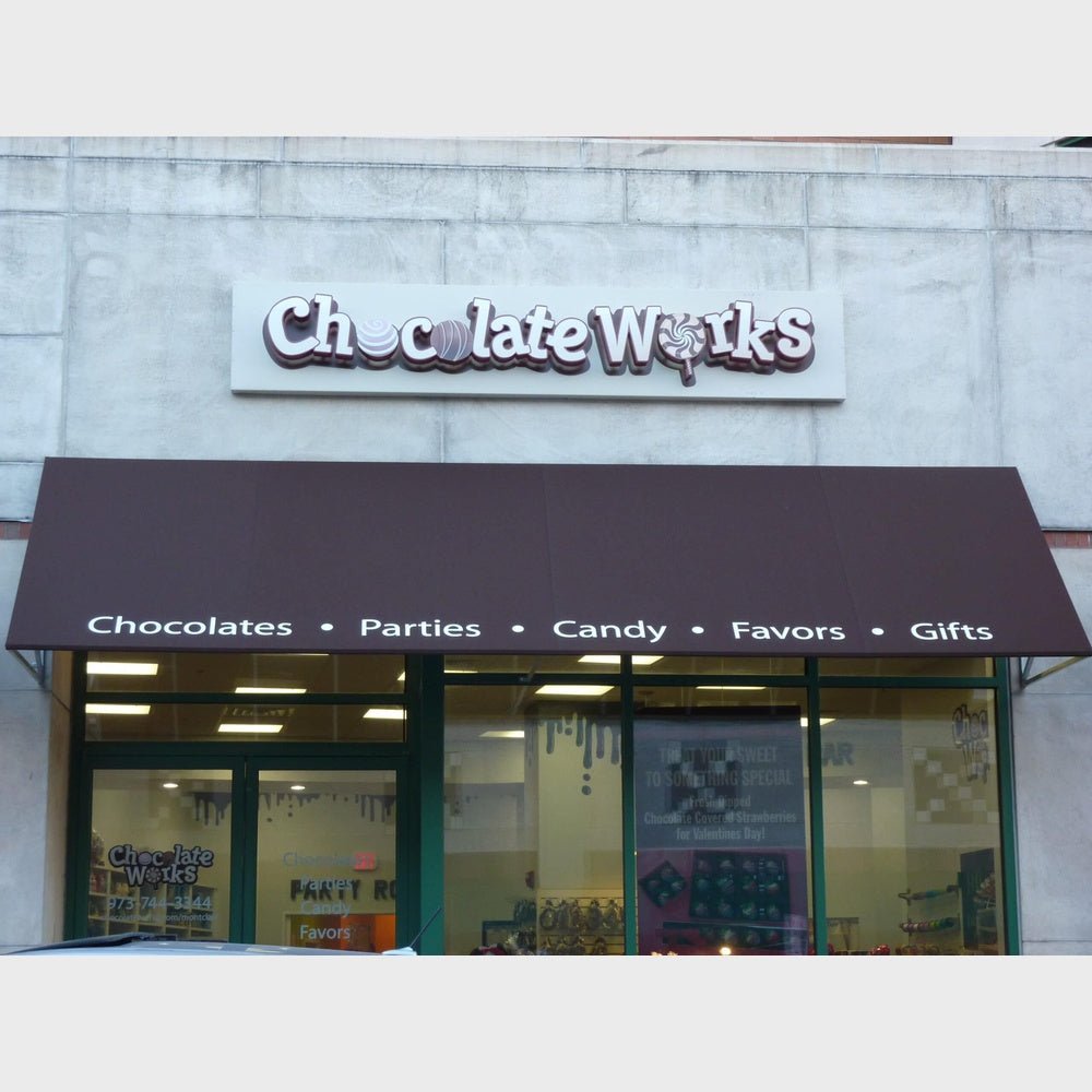 Chocolate Works 3D Frontlit And Backlit Channel Letter Led Light Sign - Shineneon