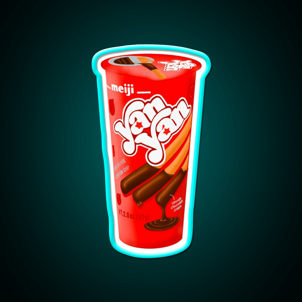 Chocolate Yan Yan Snack Food Led Neon Sign Rgb Color - Shineneon