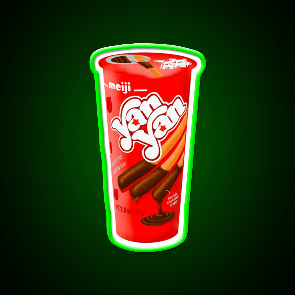 Chocolate Yan Yan Snack Food Led Neon Sign Rgb Color - Shineneon
