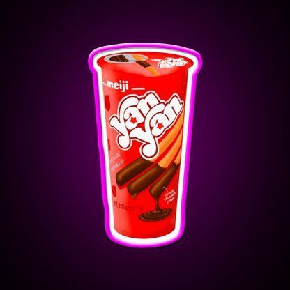 Chocolate Yan Yan Snack Food Led Neon Sign Rgb Color - Shineneon