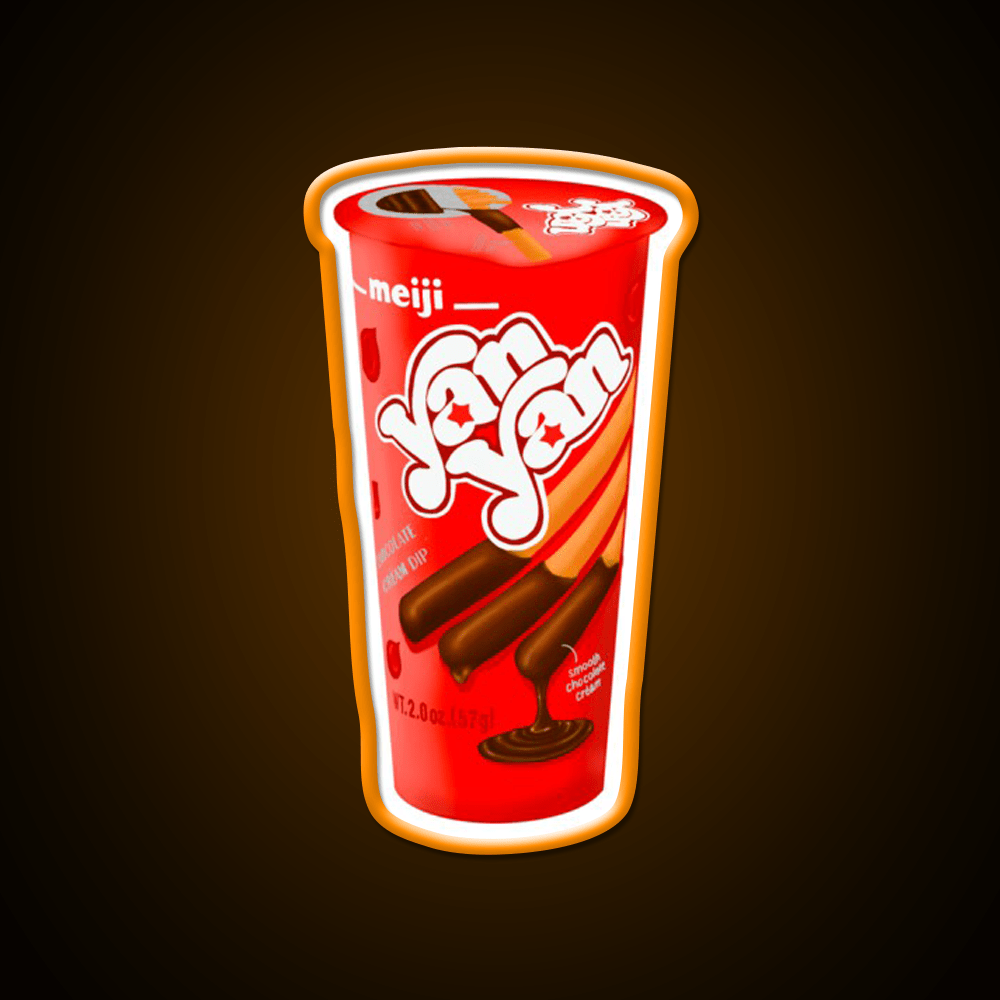 Chocolate Yan Yan Snack Food Led Neon Sign Rgb Color - Shineneon