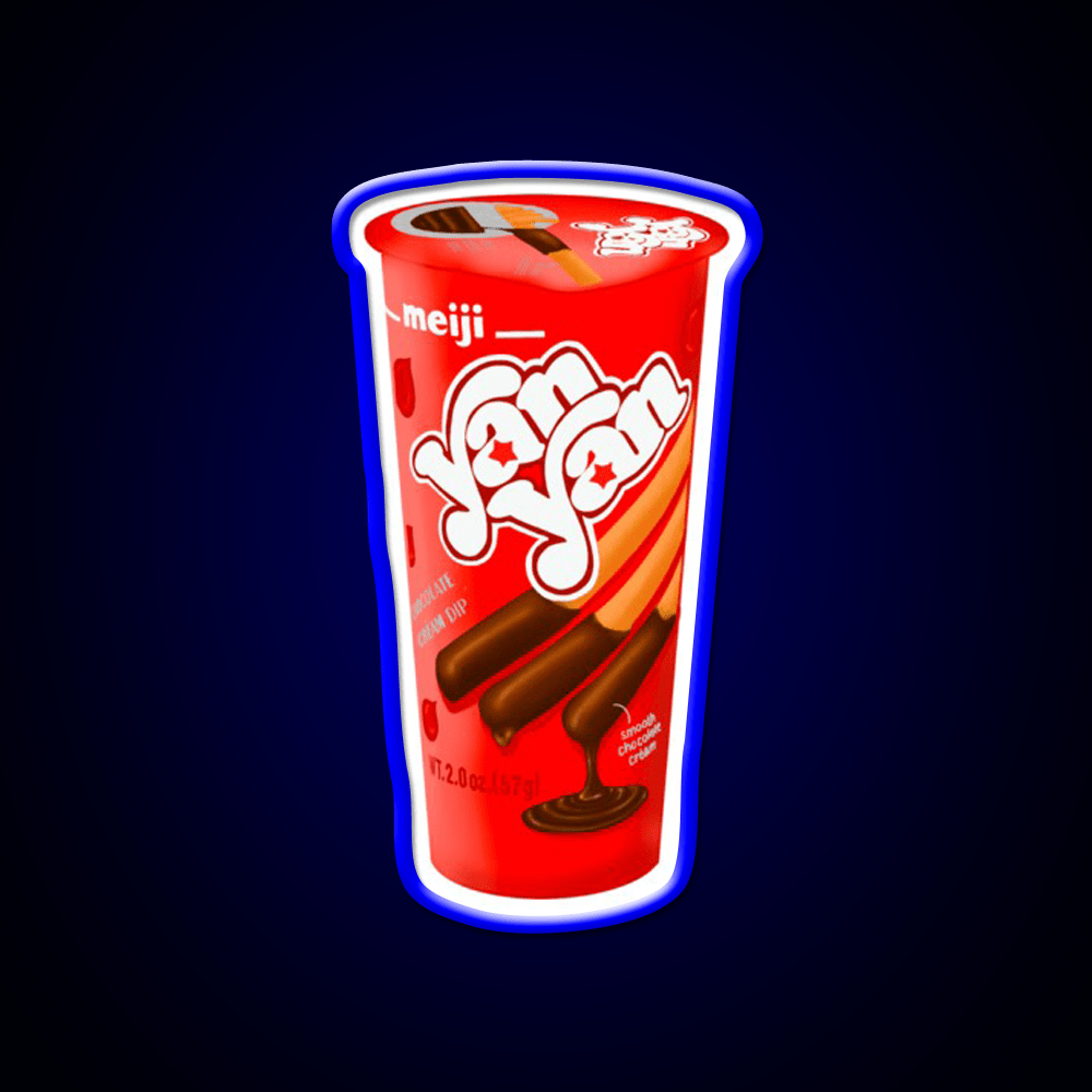Chocolate Yan Yan Snack Food Led Neon Sign Rgb Color - Shineneon
