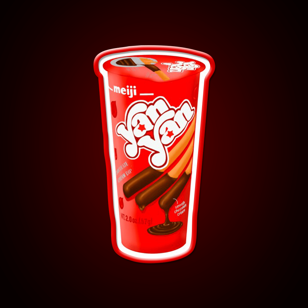 Chocolate Yan Yan Snack Food Led Neon Sign Rgb Color - Shineneon