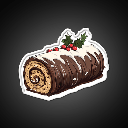 Chocolate Yule Log Snack Food Led Neon Sign Rgb Color - Shineneon