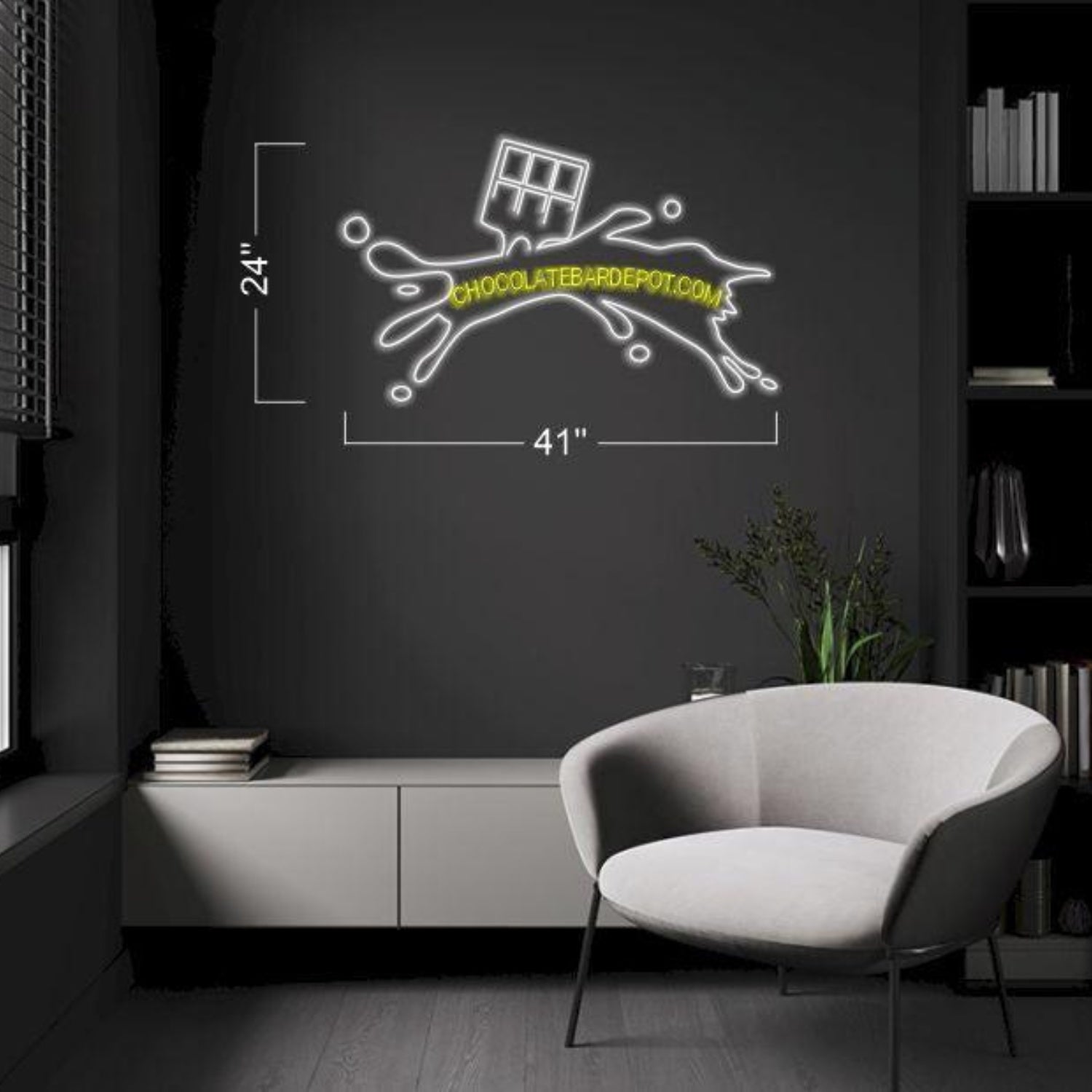 Chocolatebardepot Splash Led Neon Sign For Home Cafe Commercial Decor | Shineneon