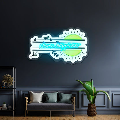 Choose Happiness Neon Sign Wall Art - Shineneon