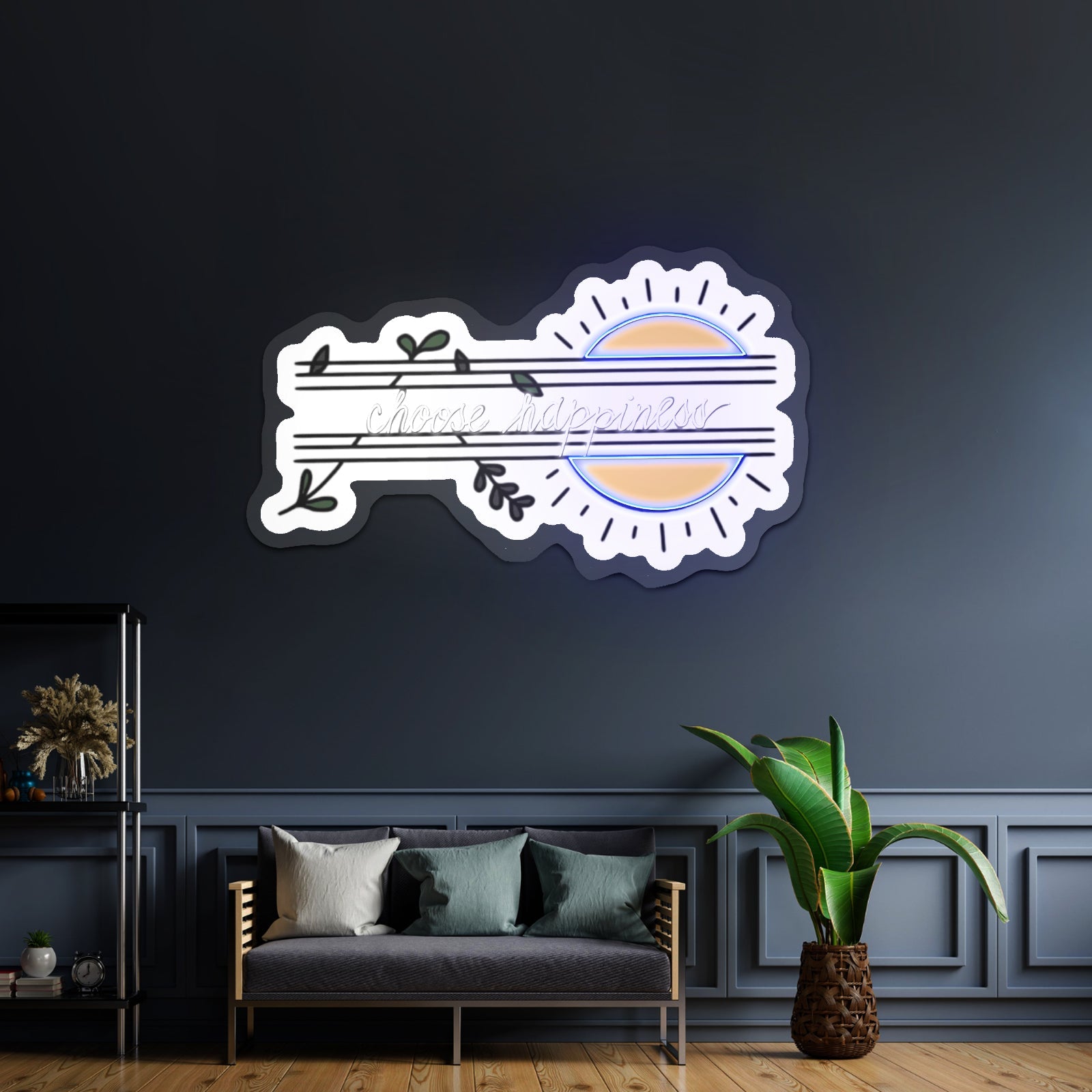 Choose Happiness Neon Sign Wall Art - Shineneon
