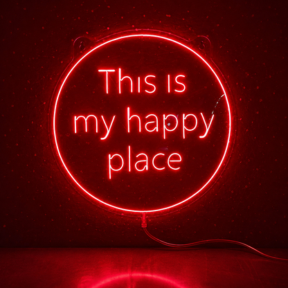 Choose Happy Acrylic Wall Light LED Neon Sign - 01 Original Product Image