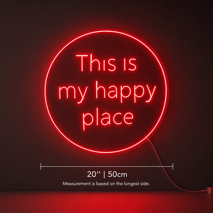 Choose Happy Acrylic Wall Light LED Neon Sign - 04 Size Image