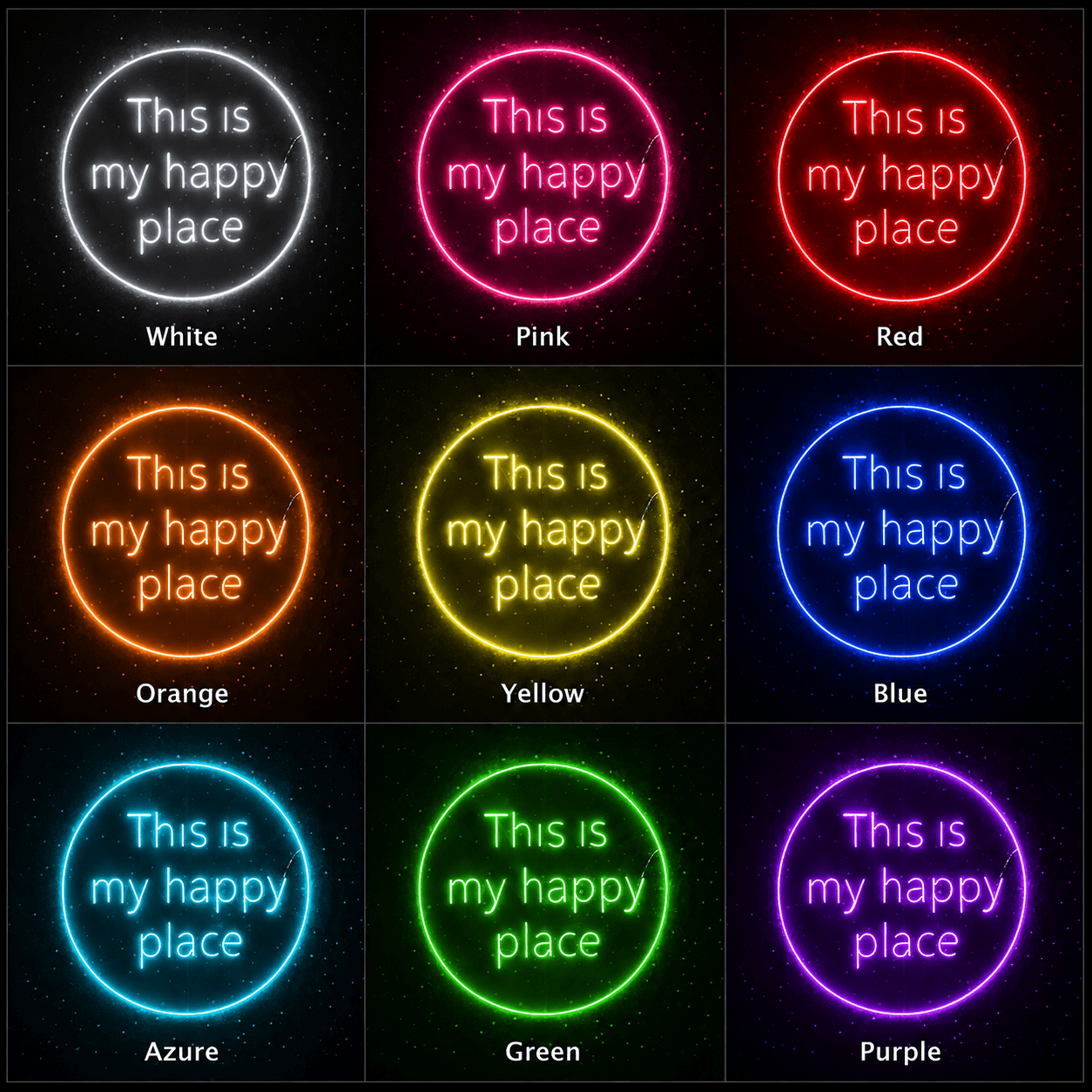 Choose Happy Acrylic Wall Light LED Neon Sign - Shineneon