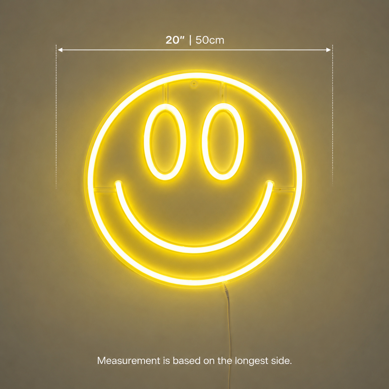 Choose Happy Handwritten Wall Decor LED Neon Sign - 04 Size Image