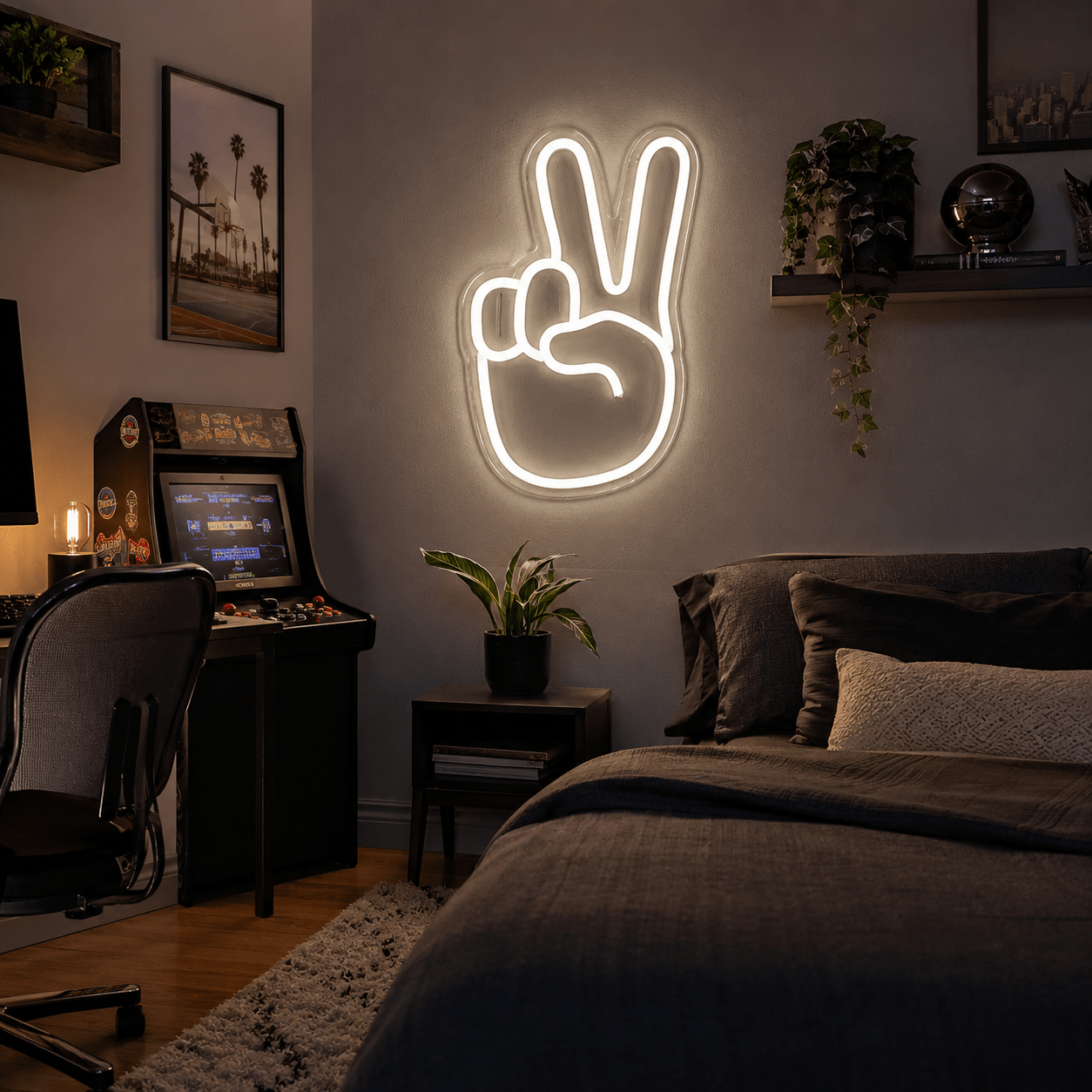 Choose Happy Sign Wall Decor LED Neon Sign - Shineneon