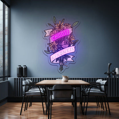 Choose Kindness Bouquet Neon Signs For Led Neon - Shineneon