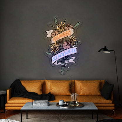 Choose Kindness Bouquet Neon Signs For Led Neon - Shineneon
