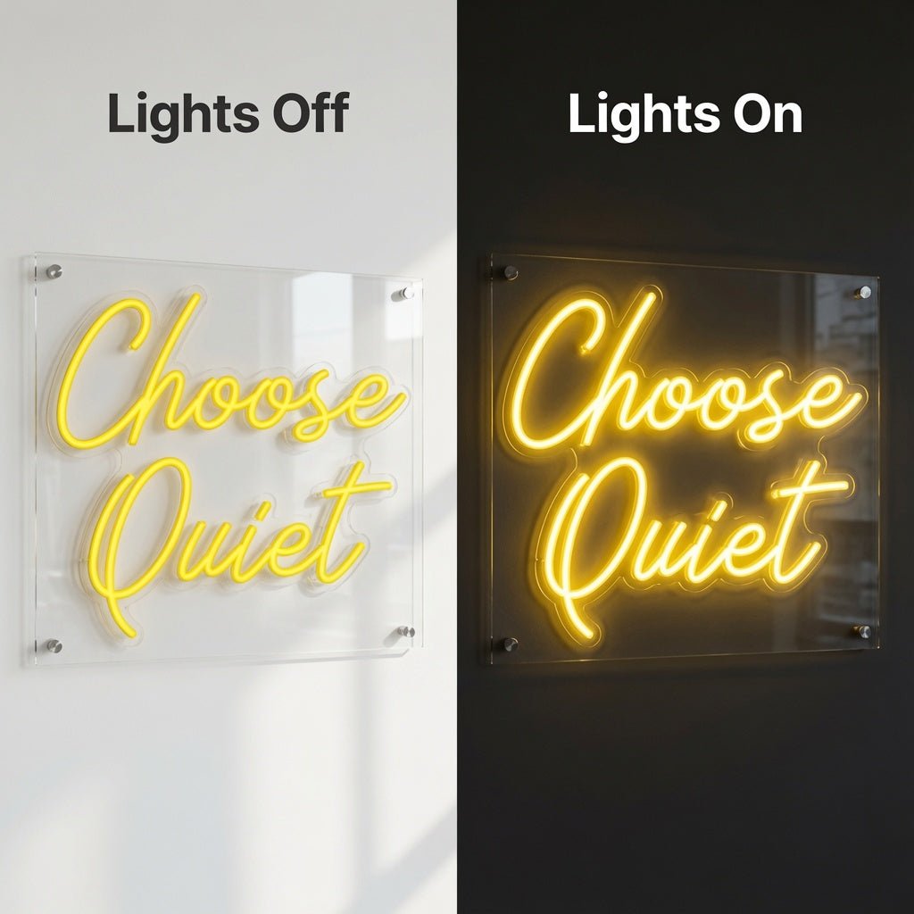 Choose Quiet LED Neon Sign - Shineneon