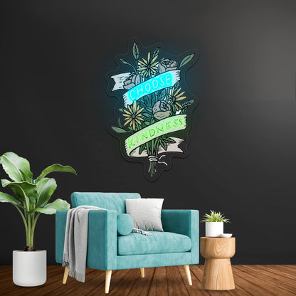 Choose To Be Courageous Lion Neon Signs For Led Signs For Room - Shineneon