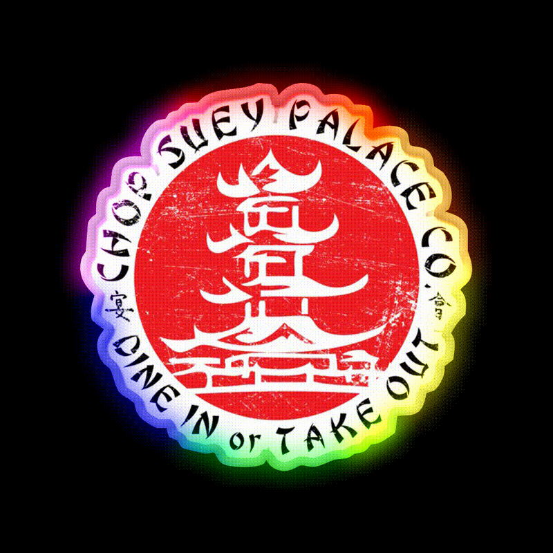 Chop Suey Palace Led Neon Sign Chinese Food Rgb Color